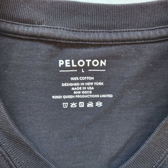 Peloton X Queen Colab Long Sleeve Shirt Black Workout Gym Men's Women's Large - Picture 6 of 10